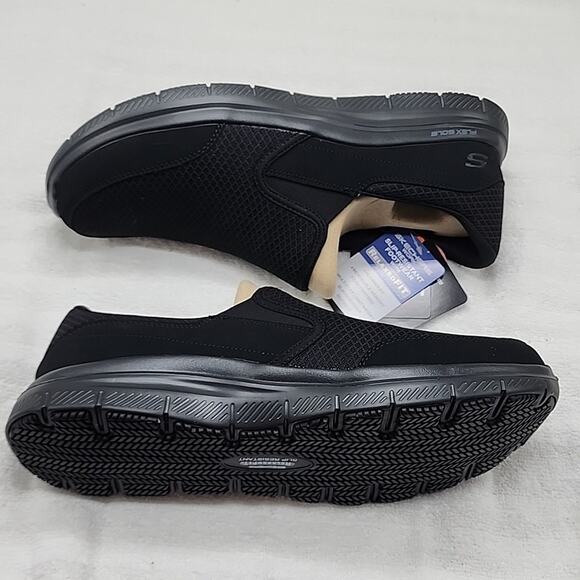 SKECHERS WORK RELAXED-FIT MEMORY FOAM WATER SLIP RESISTANT MENS 12 NWB BLACK ⚫️ - Picture 10 of 16
